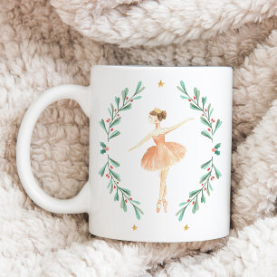 Caneca Balerina botânica de Nutcracker, Natal bonito