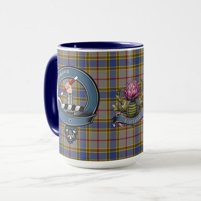 Caneca Balfour Clan Crachá & Tartan (Frente Esquerda)