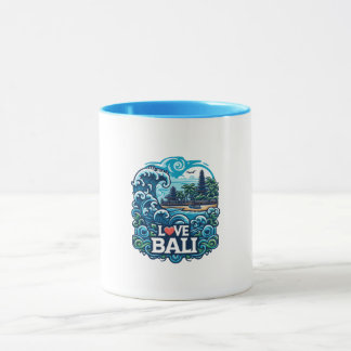 Caneca Bali Mug Azul e Verde