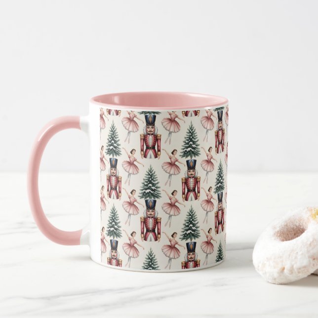 Caneca Ballerina do Quebra-Nozes dançarina de ballet árvo (Com Donut)