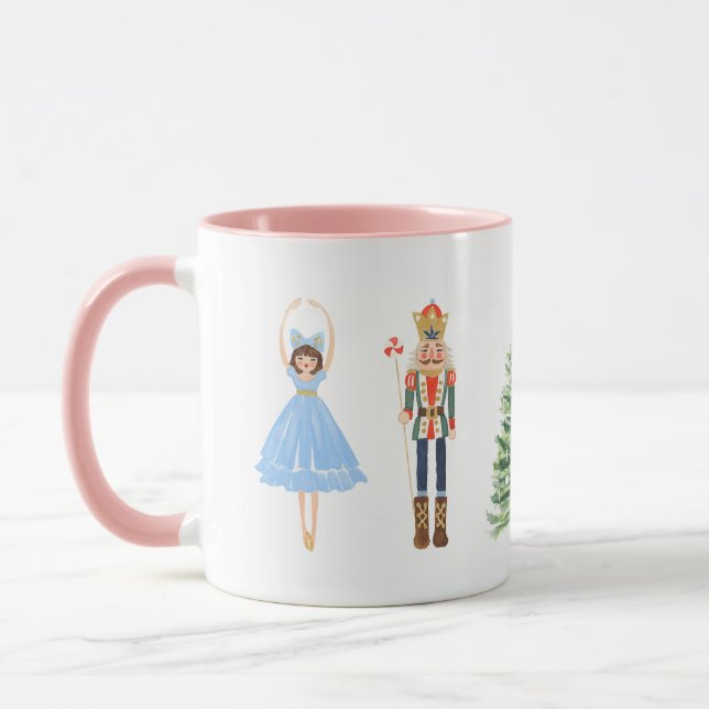 Caneca Ballerina Nutcracker Natal Pink (Esquerda)