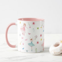 Ballerina Pattern Mug