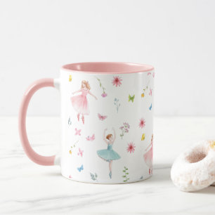 Caneca Ballerina Pattern Mug