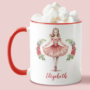Caneca Ballerina, quebra-cabeça de Natal personalizado