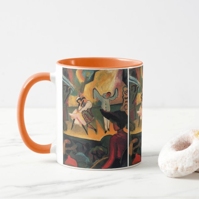 Caneca Ballet Russes, Balé Russo por August Macke (Com Donut)