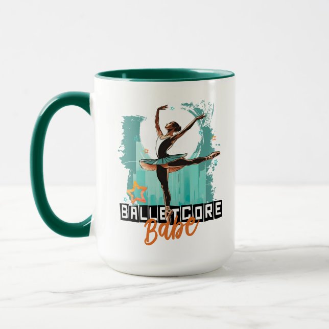 Caneca Balletcore Babe | Tutus e Dominação Total (Esquerda)