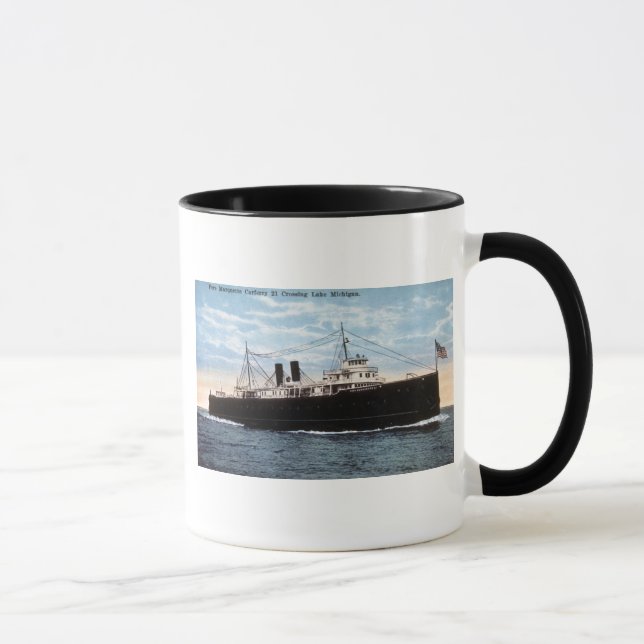 Caneca Balsa de carro 21 o Lago Michigan de cruzamento de (Direita)