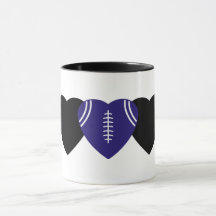 Baltimore Ravens Futebol Heart Design