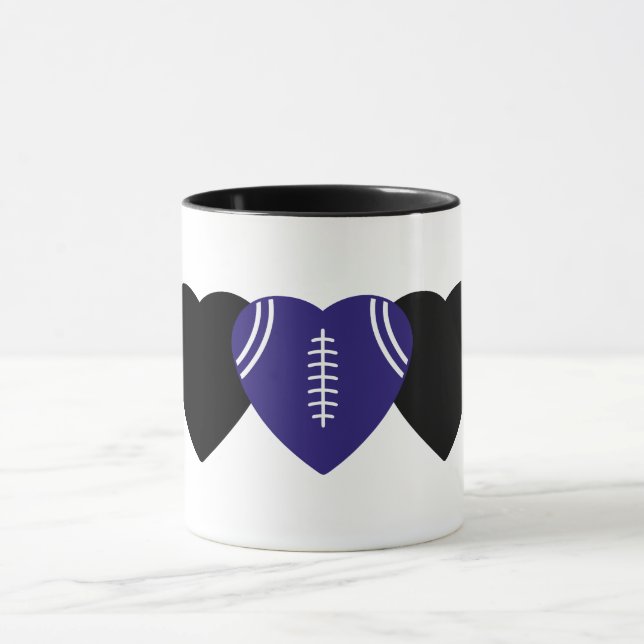 Caneca Baltimore Ravens Futebol Heart Design (Centro)