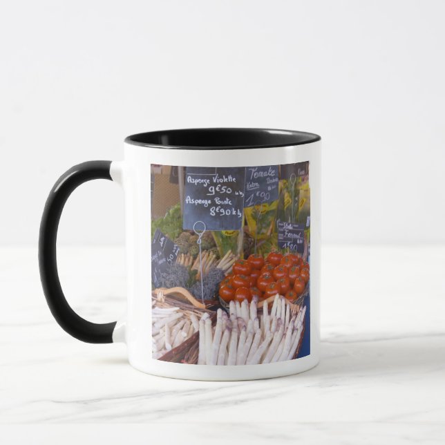 Caneca banca de comerciante de mercado de rua com branco (Esquerda)