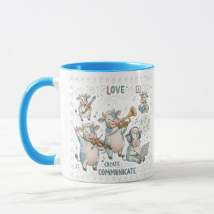 Caneca Banda de Vaca Musical - Amar Criar Comunicar 