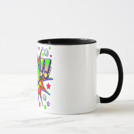 Caneca Banda desenhada ZONK do vetor