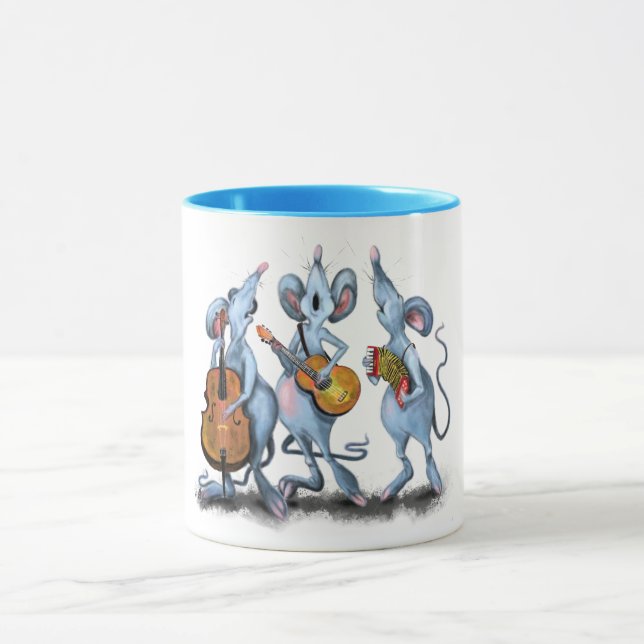 Caneca Banda Romântica Engraçada - Desenho Animal de Cart (Centro)