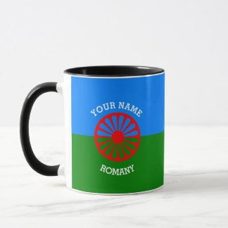 Caneca Bandeira aciganada personalizada dos viajantes do