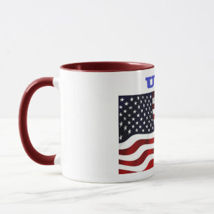 Caneca bandeira americana