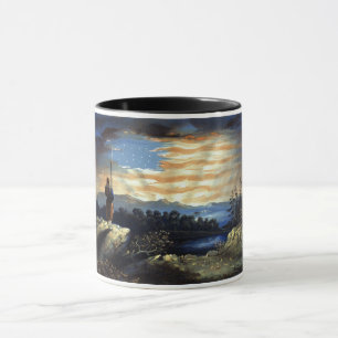 Caneca Bandeira Americana Celestial no Céu, Guerra Civil 