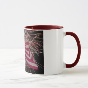 Caneca Bandeira Americana e Fireworks