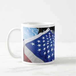 Caneca Bandeira Americana Estação Espacial Órbita da Terr