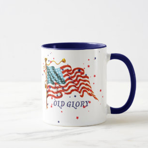 Caneca Bandeira americana, glória velha