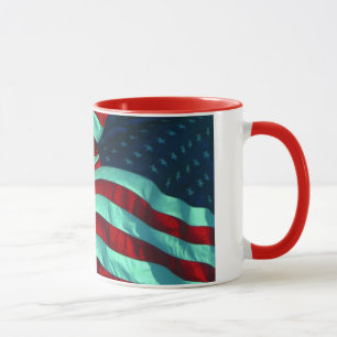 Caneca Bandeira Americana Patriótica