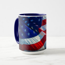 Caneca Bandeira Americana Patriótica