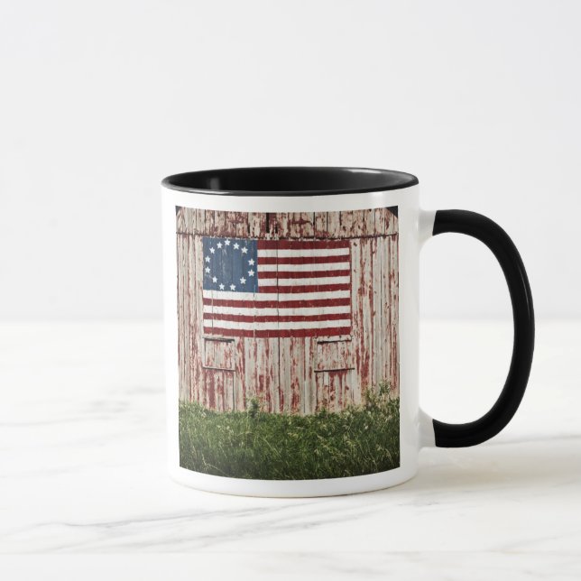 Caneca Bandeira americana pintada no celeiro (Direita)