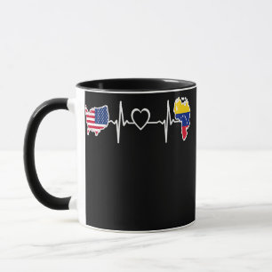 Caneca Bandeira americana venezuelana EUA EUA Venezuela