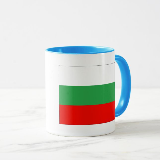 Caneca Bandeira Bulgária (Frente Esquerda)