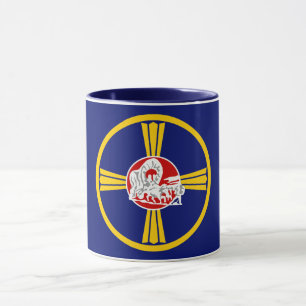 Caneca Bandeira da Cidade de Omaha (Nebraska)