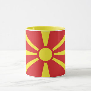 Caneca Bandeira da Macedônia do Norte