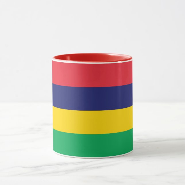 Caneca Bandeira da Maurícia (Centro)