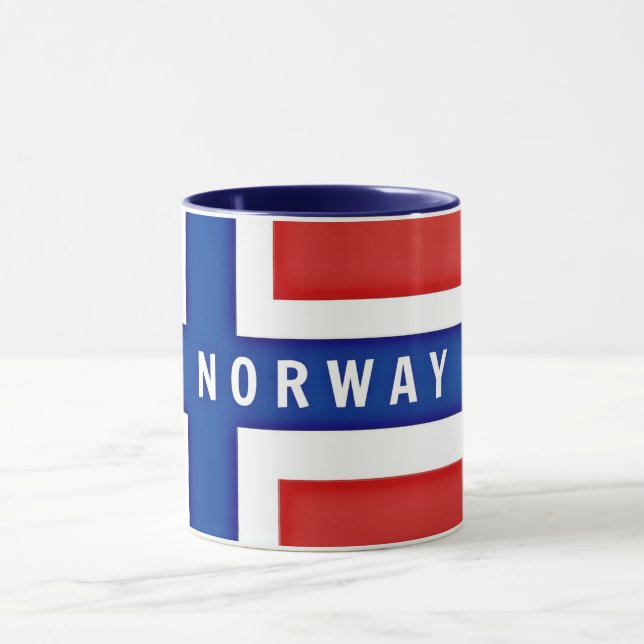 Caneca Bandeira da Noruega (Centro)