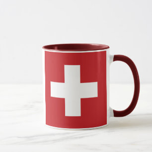 Caneca Bandeira da suiça