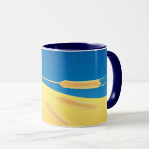 Caneca Bandeira da Ucrânia, simbólica,