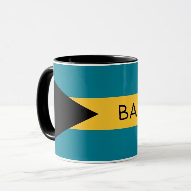 Caneca Bandeira das Bahamas (Frente Esquerda)