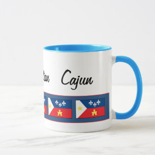 Caneca Bandeira de Acadiana Cajun