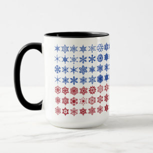 Caneca Bandeira de Colagem de Floco de Neve do 250º Anive