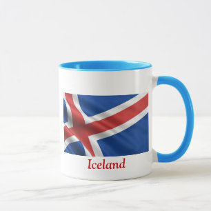 Caneca Bandeira de Islândia