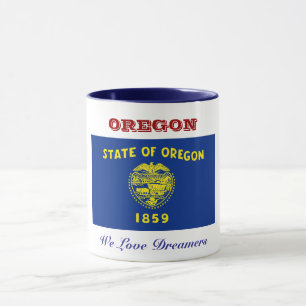 Caneca Bandeira de Oregon