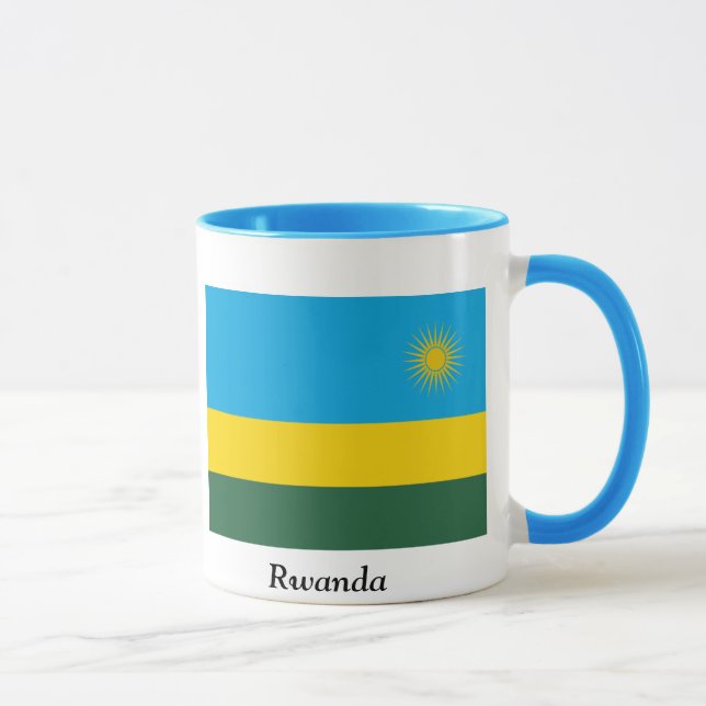 Caneca Bandeira de Rwanda (Direita)