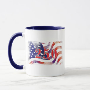 Caneca Bandeira do 250º Aniversário dos Estados Unidos