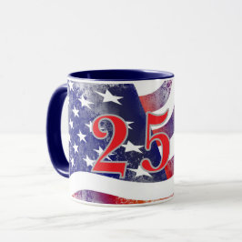 Caneca Bandeira do 250º Aniversário dos Estados Unidos