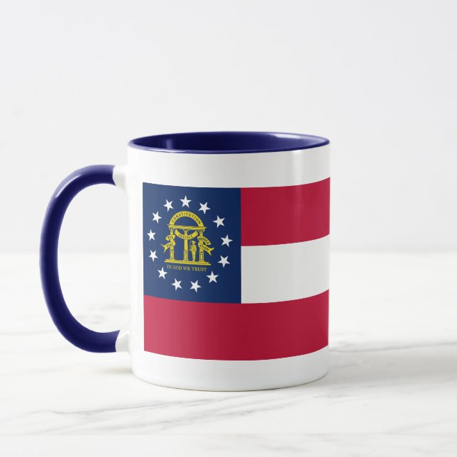 Caneca Bandeira do Estado da Geórgia (Esquerda)