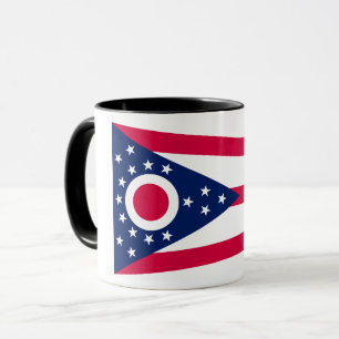 Caneca Bandeira do Estado de Ohio: A Bandeira do Estado B
