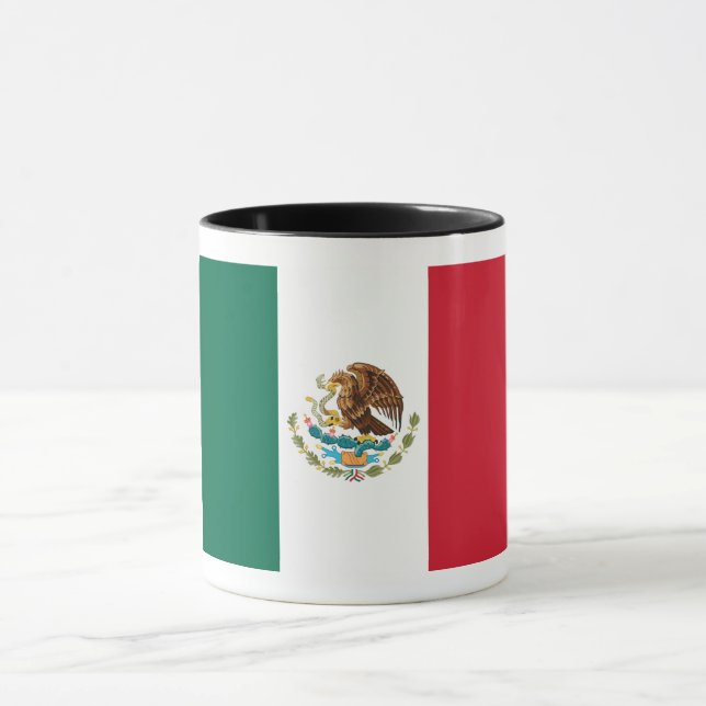 Caneca Bandeira do México, Bandera da República Mexicana (Centro)
