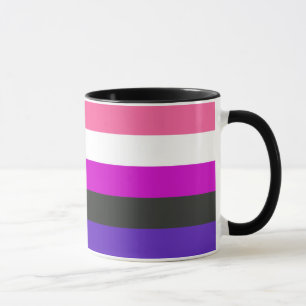 Caneca Bandeira do Orgulho Genderfluido