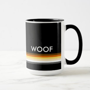Caneca Bandeira do Orgulho Urso Gay woof
