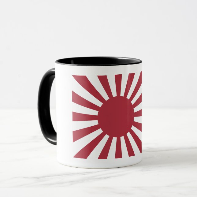 Caneca Bandeira do Sol Nascente Imperial Japonês, Edo a S (Frente Esquerda)