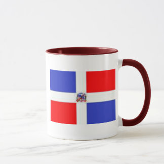 Caneca Bandeira dominiquense, bandeira dominiquense