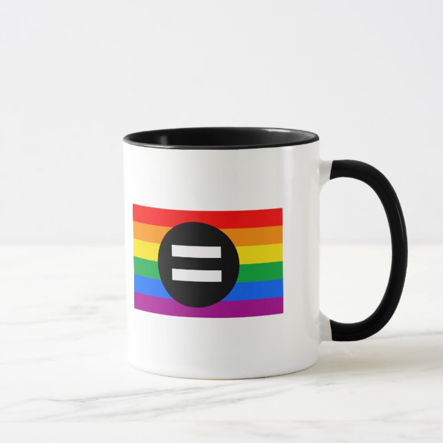 Caneca Bandeira dos Direitos Gay (Direita)